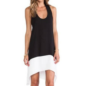 NWT $198 BCBG Maxazria Womens Sleeveless Kylie Dress Size 2XS Black/White